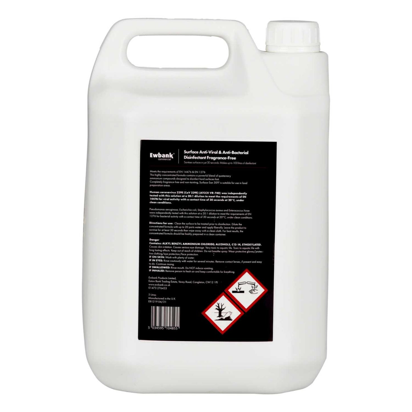 Ewbank 5 Litre Anti-Viral Disinfectant