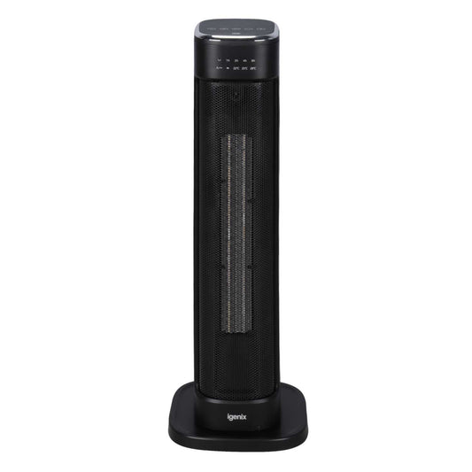 Igenix 2kW PTC Tower Fan and Heater Black