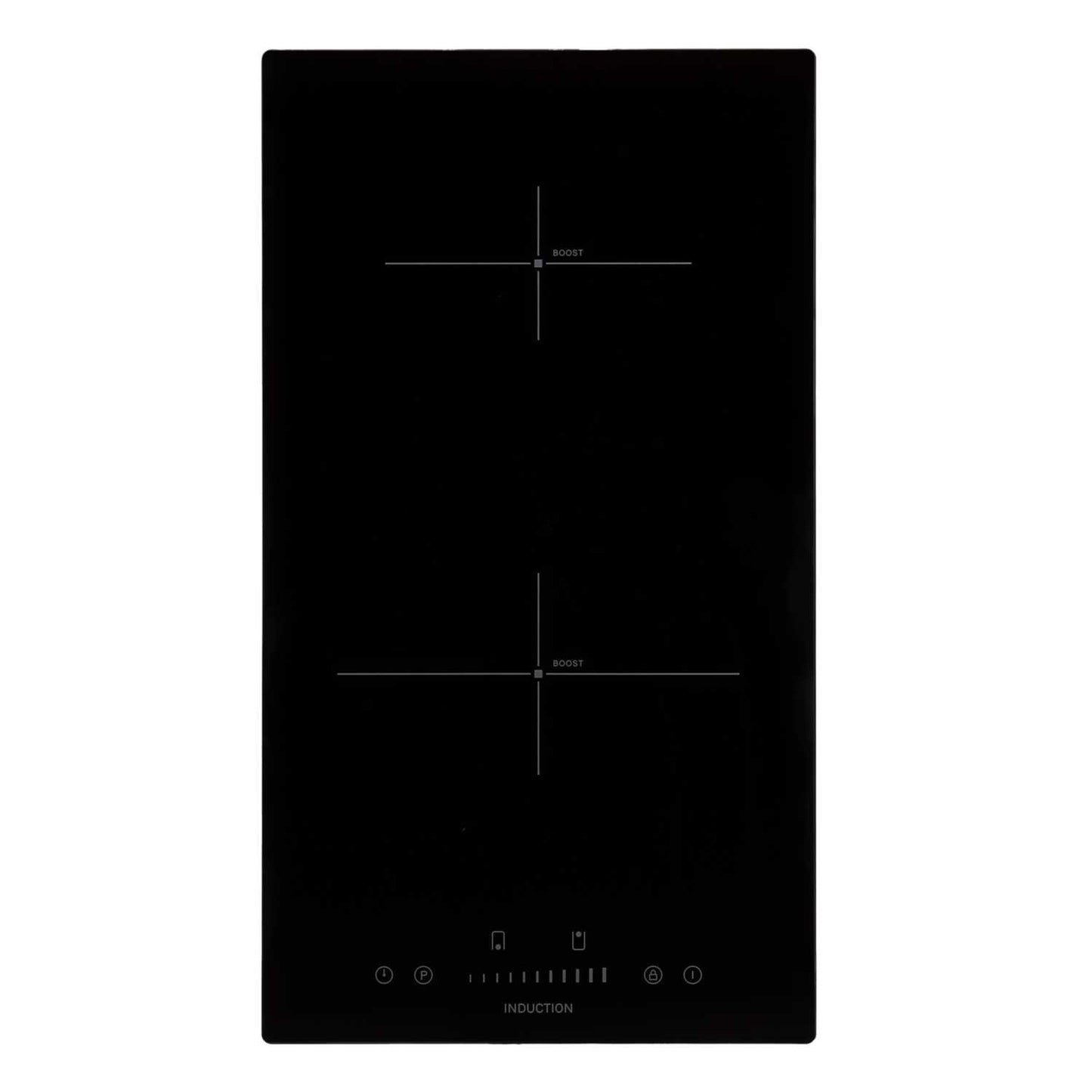 Statesman 30cm 2 Zone Induction Hob with Touch Control Black