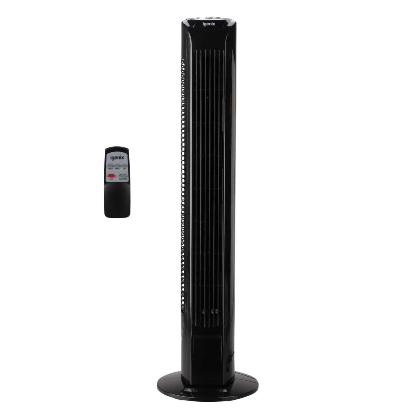 Igenix 29" Tower Fan with Timer and Remote Control Black
