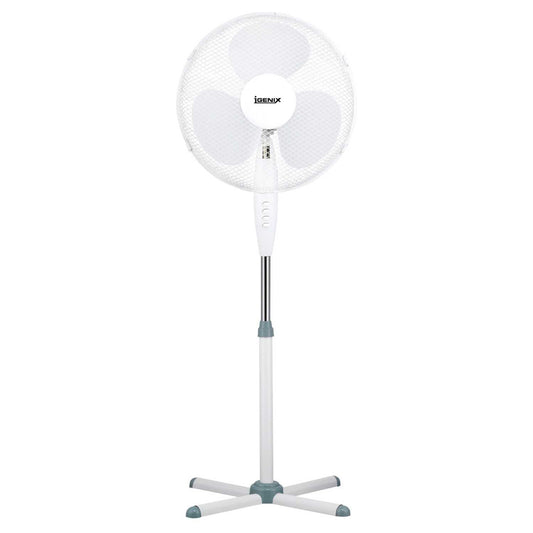 Igenix 16" Pedestal Fan White