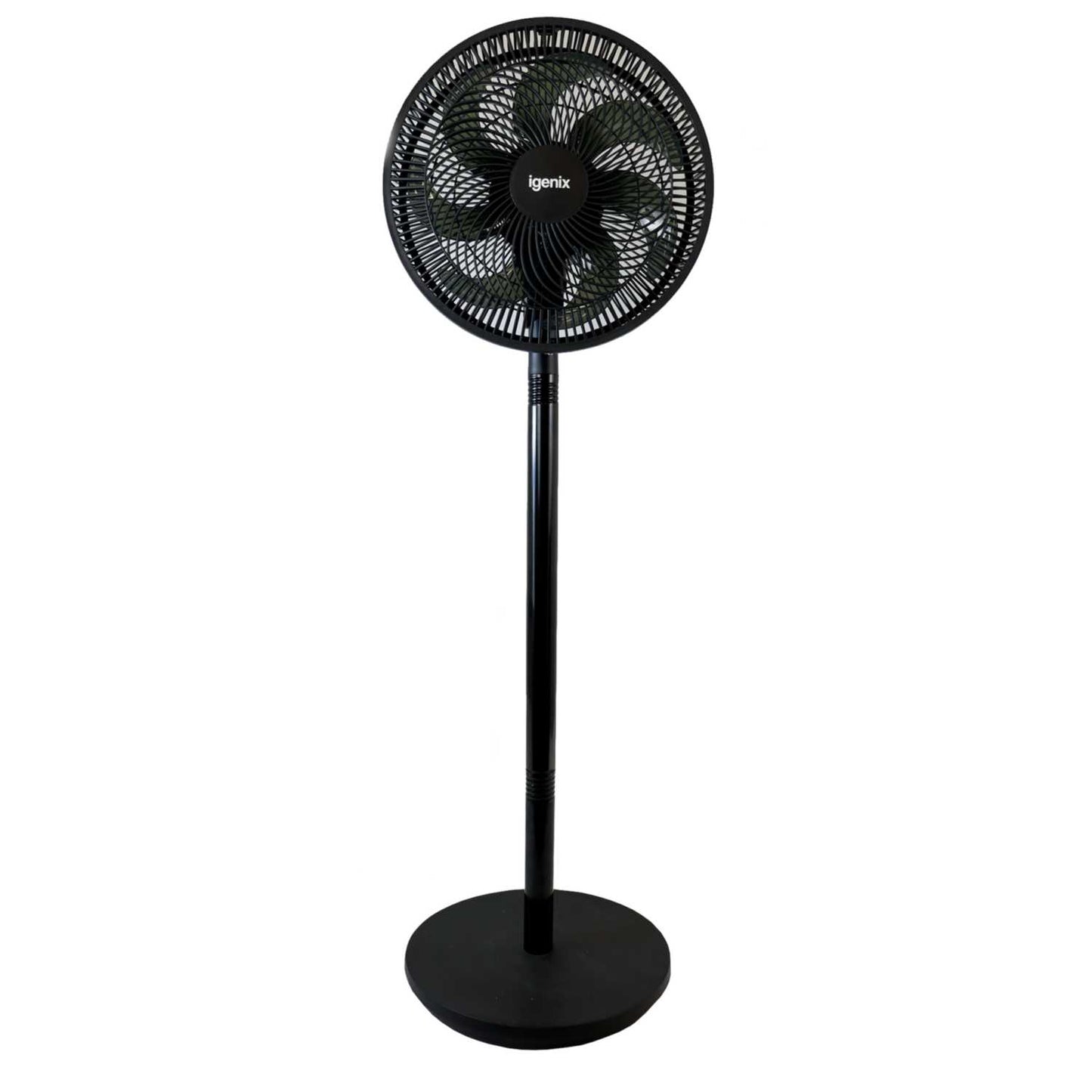 Igenix 12" 7 Bladed Pedestal Fan Black