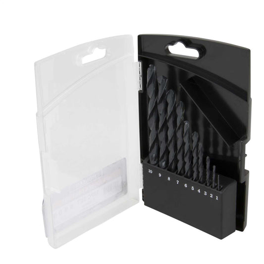 Pioneer Tools 10 Piece 1mm to 10mm Mixed HSS Drill Bit Set