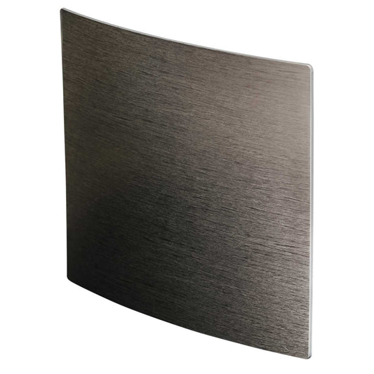 Domus Ventilation Fan Fascia for 100mm Fan Brushed Metal