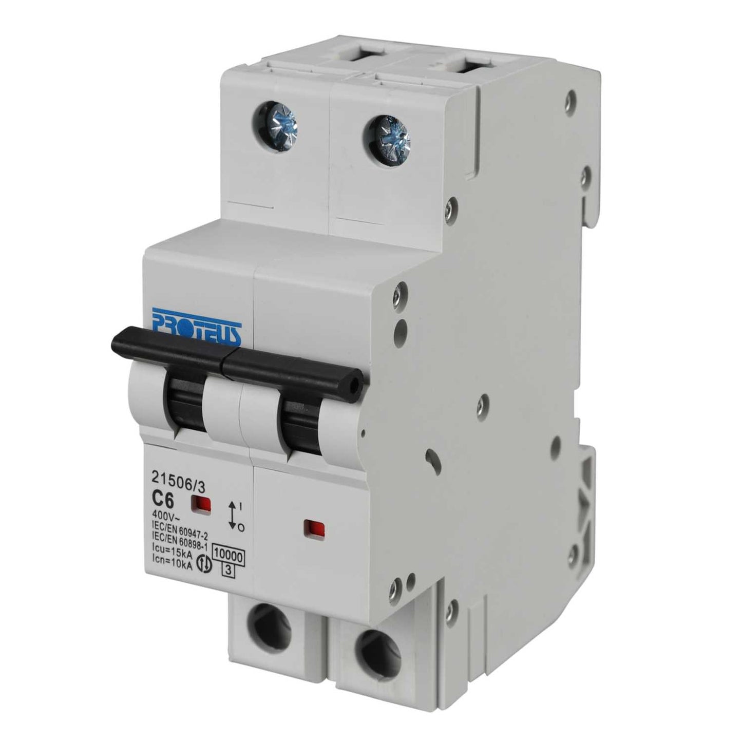 Proteus 6A Double Pole 15kA C Curve MCB