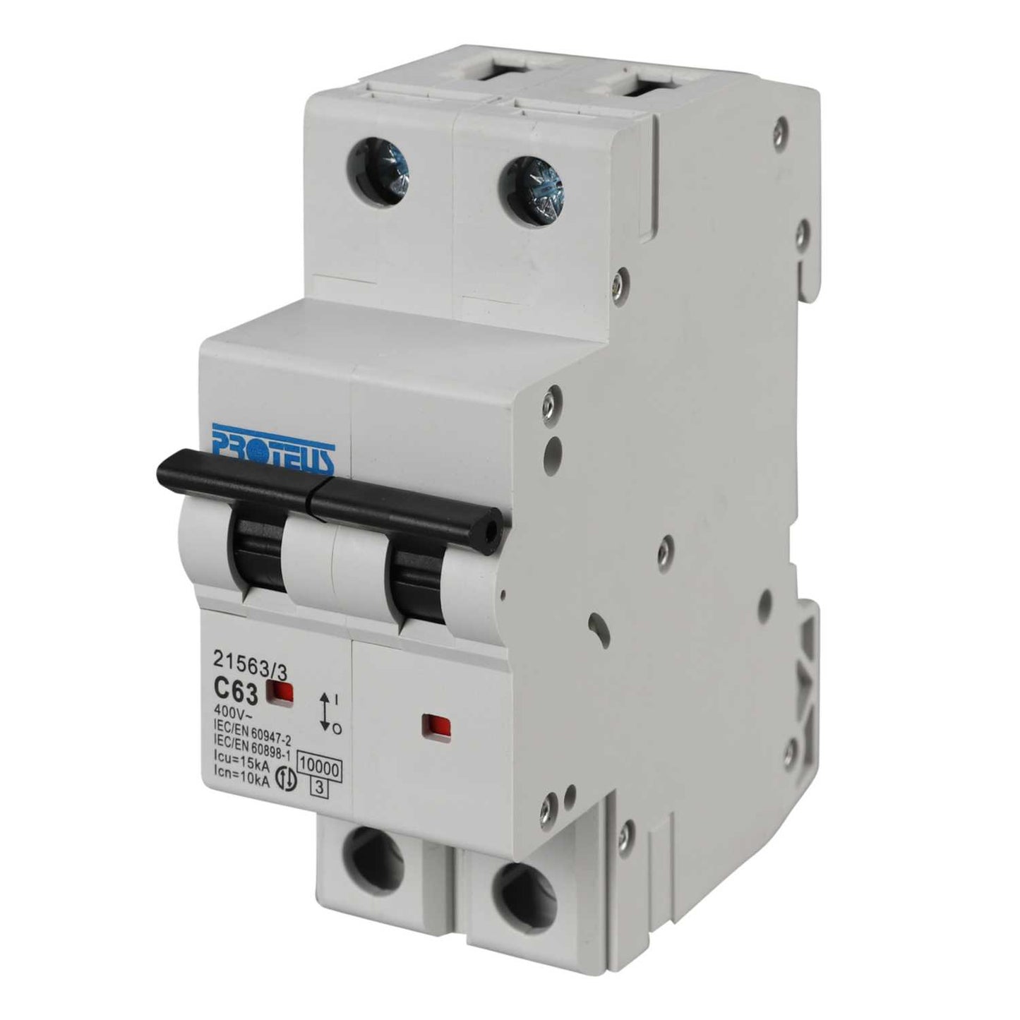Proteus 63A Double Pole 15kA C Curve MCB