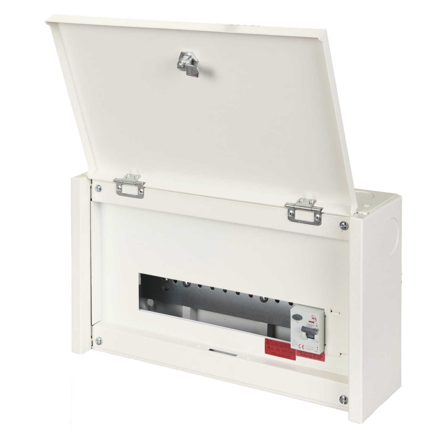 M2 12 Way 80 A 30mA Type A RCD Incomer Metal Clad Consumer Unit