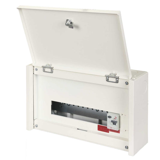 M2 12 Way 80 A 30mA Type A RCD Incomer Metal Clad Consumer Unit