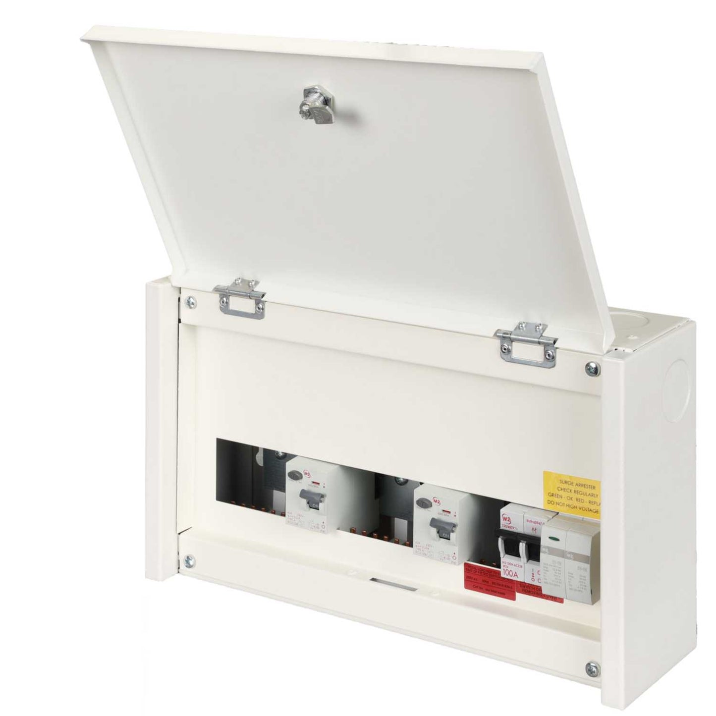 M2 2+4+4 Dual 80A Type A RCD High Integrity Metal Clad CU with Type 1 SPD