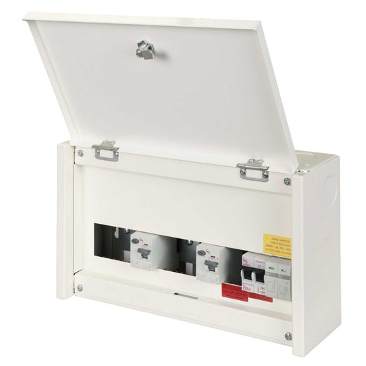 M2 2+4+4 Dual 80A Type A RCD High Integrity Metal Clad CU with Type 2 SPD