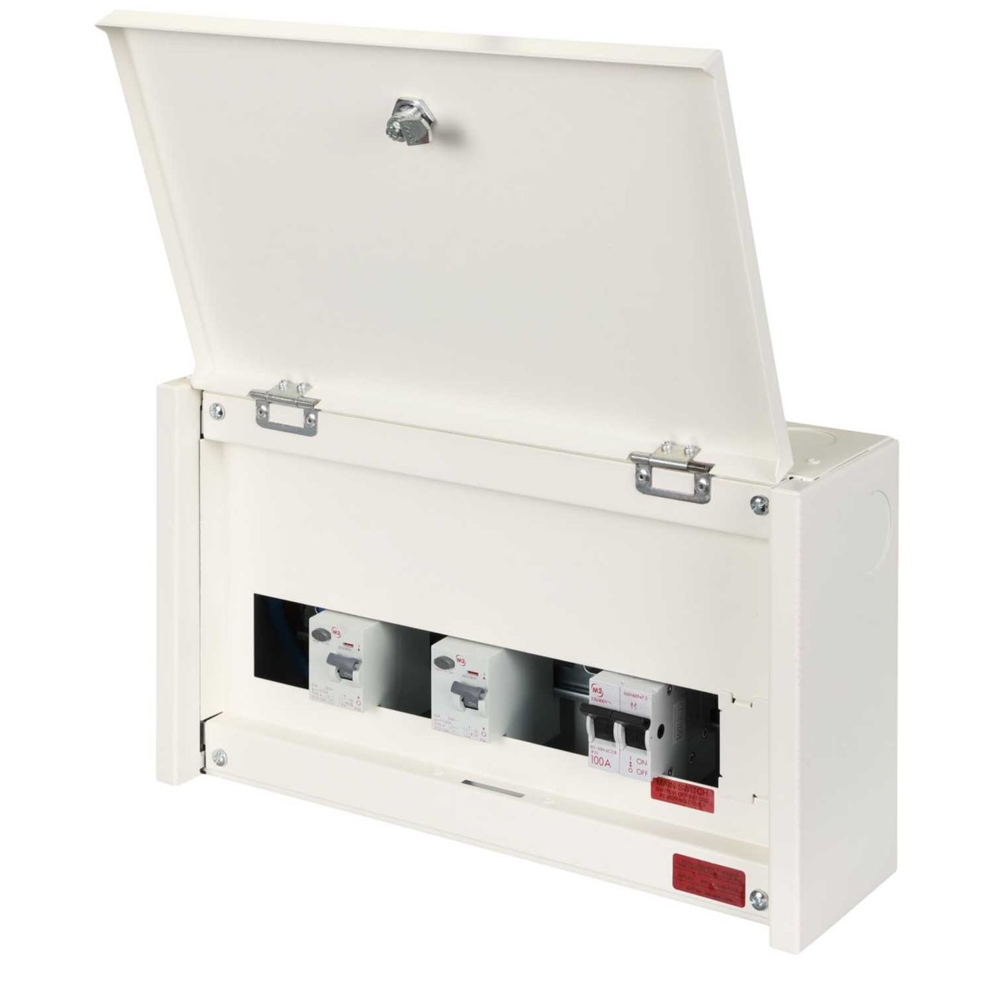 M2 10 Way Flexible Dual 63A Type A RCD High Integrity Metal Clad Consumer Unit