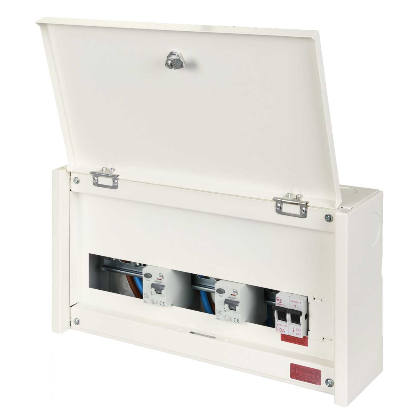 M2 12 Way Flexible Dual 80A Type A RCD High Integrity Metal Clad Consumer Unit