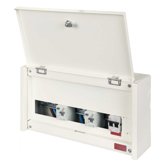 M2 12 Way Flexible Dual 80A Type A RCD High Integrity Metal Clad Consumer Unit