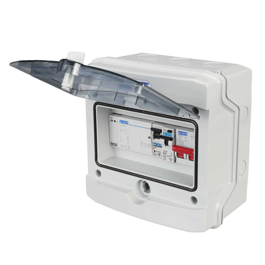 Proteus EV 40A 16kA EV Distribution Boards with PME Fault Detection IP65