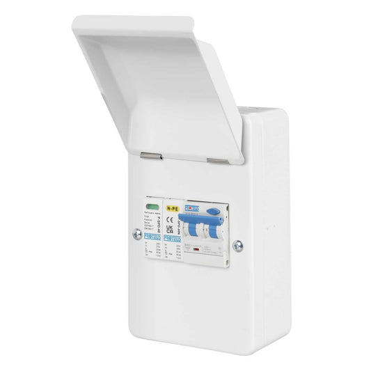 Proteus EV 40A EV Metal Clad Distribution Board with B Curve Rcbo & Type 2 SPD