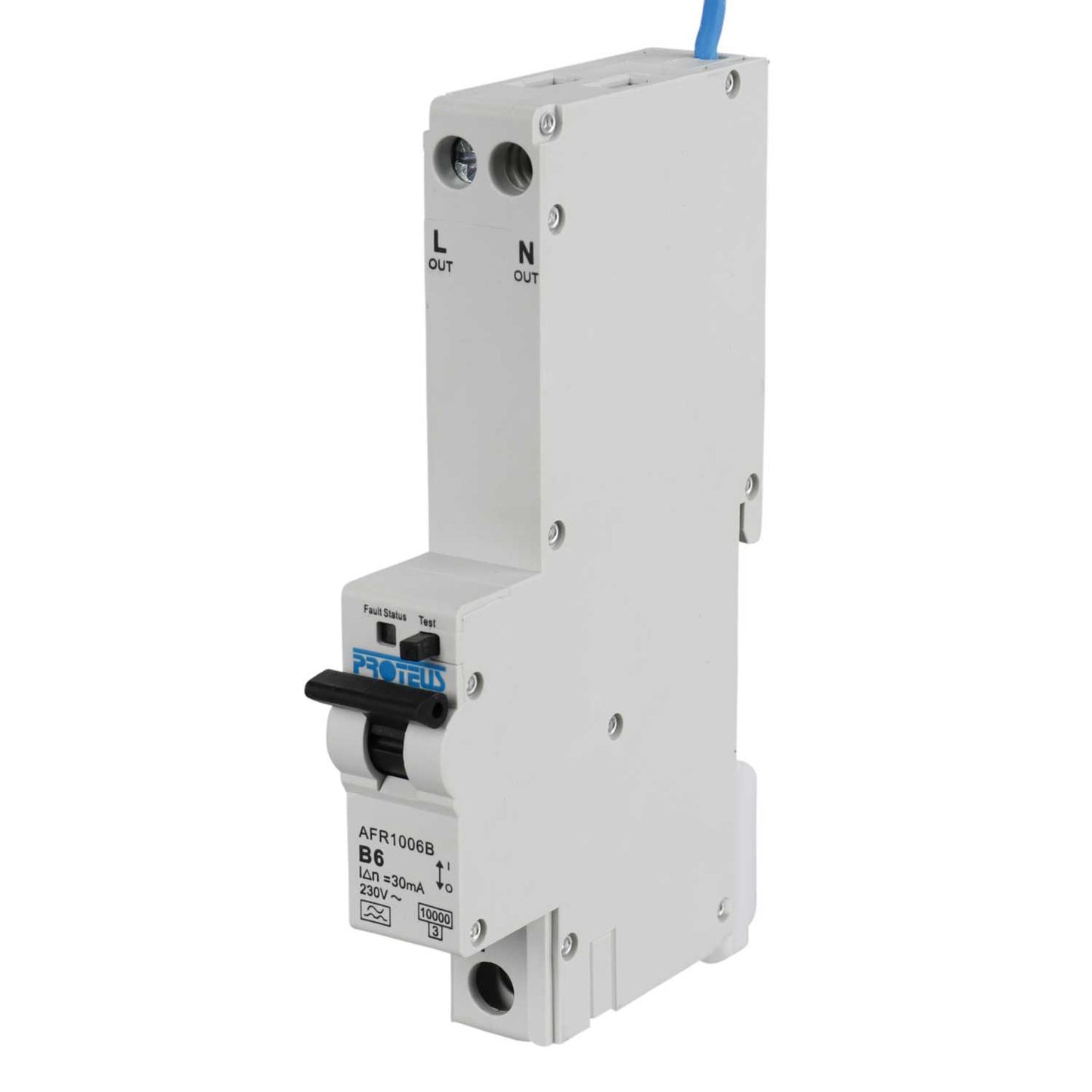 Proteus 6A Double Pole 1 Module Bidirectional B Curve 10kA 30mA Type A Afdd / Rcbo