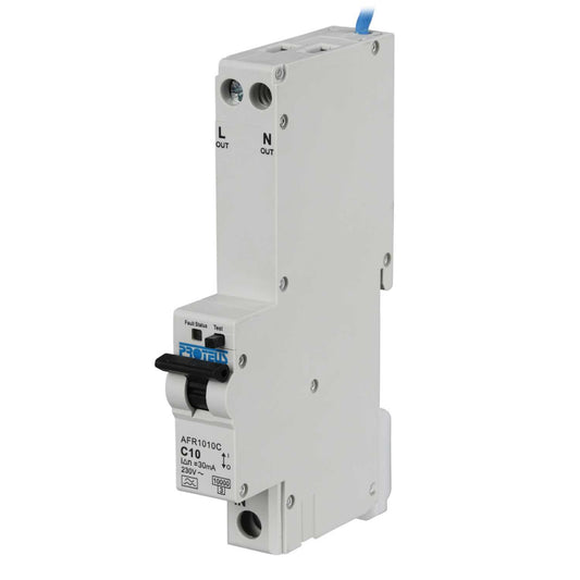 Proteus 10A Double Pole 1 Module Bidirectional C Curve 10kA 30mA Type A Afdd / Rcbo