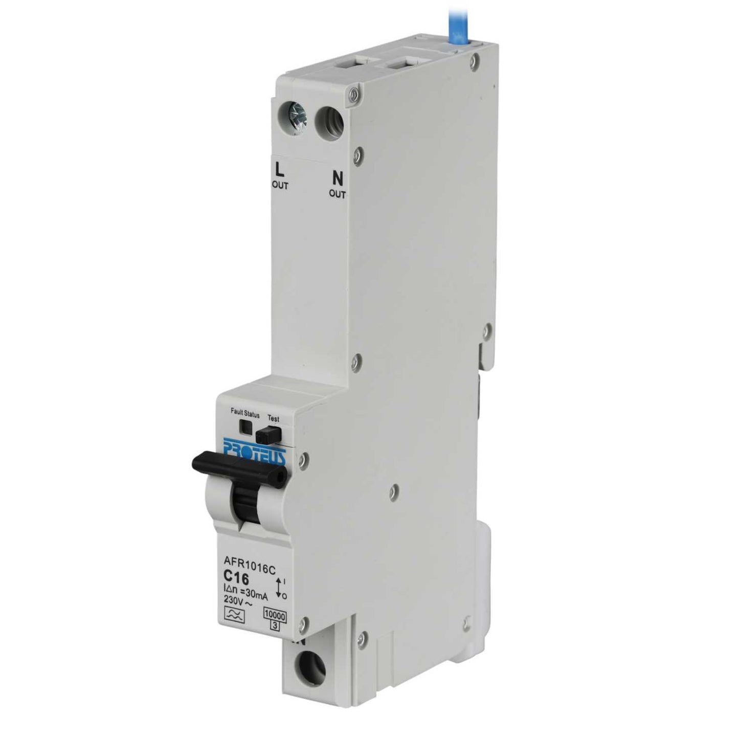 Proteus 16A Double Pole 1 Module Bidirectional C Curve 10kA 30mA Type A Afdd / Rcbo