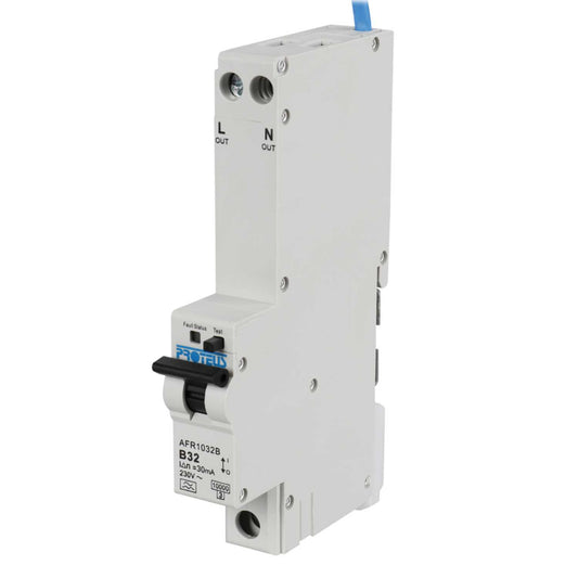Proteus 32A Double Pole 1 Module Bidirectional B Curve 10kA 30mA Type A Afdd / Rcbo