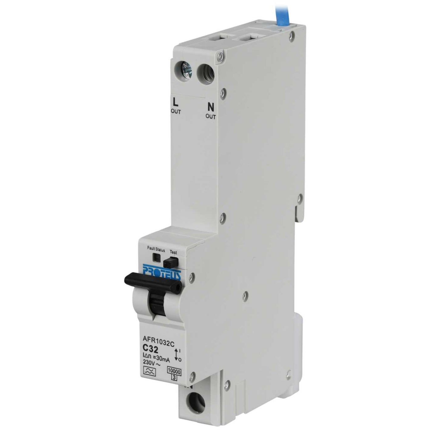 Proteus 32A Double Pole 1 Module Bidirectional C Curve 10kA 30mA Type A Afdd / Rcbo