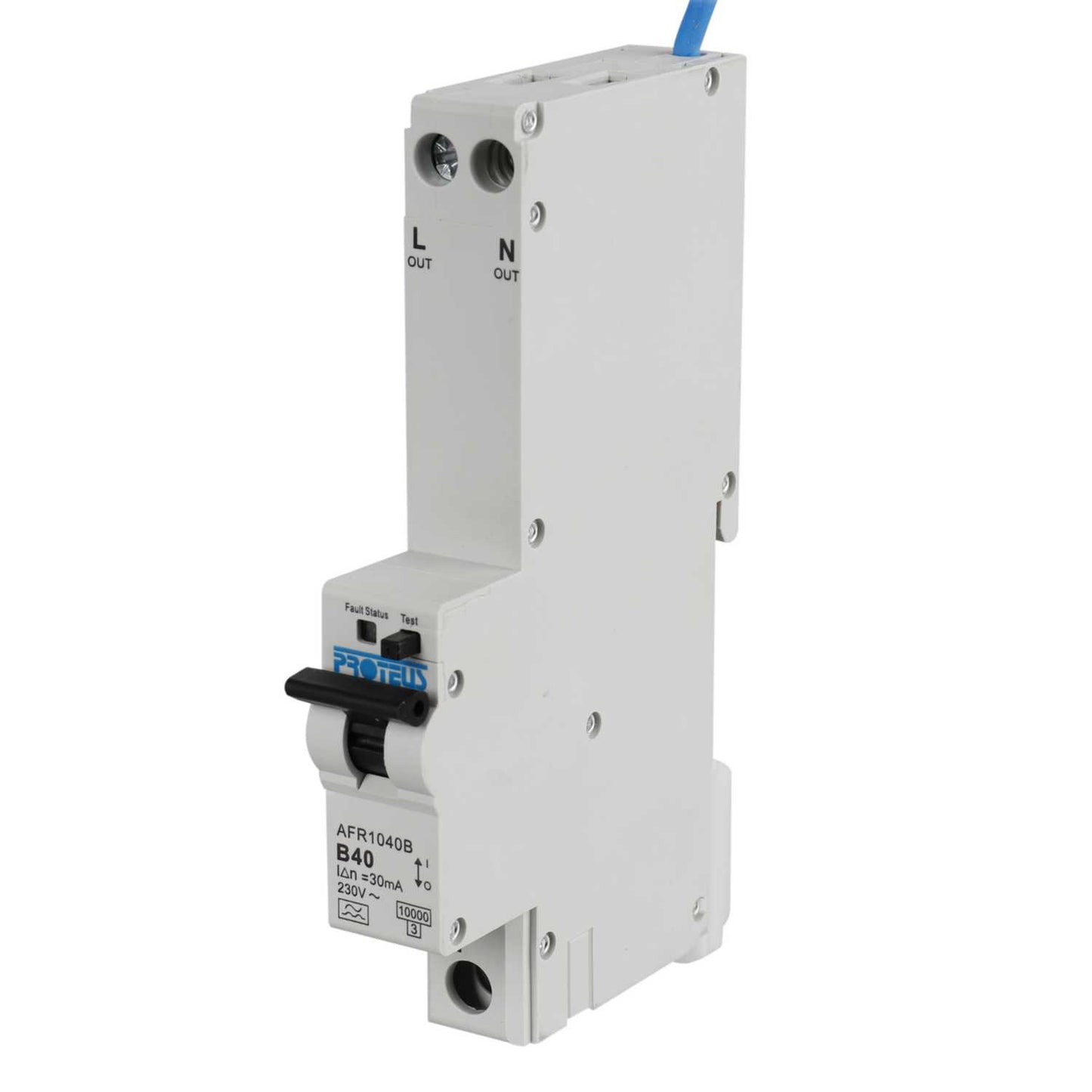 Proteus 40A Double Pole 1 Module Bidirectional B Curve 10kA 30mA Type A Afdd / Rcbo