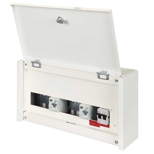 M2 2+5+5 Dual 63A Type A RCD High Integrity Metal Clad Consumer Unit