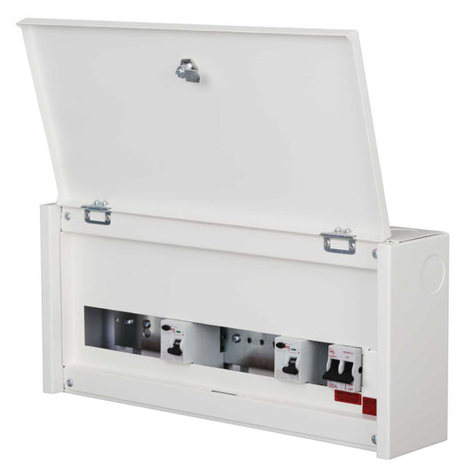 M2 2 + 7 + 7 Dual 80A RCD High Integrity Metal Clad Consumer Unit