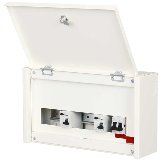 M2 10 Way Flexible Dual 63A RCD High Integrity Metal Clad Consumer Unit