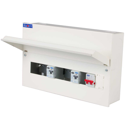 Proteus 5 + 5 Dual 63A Type A RCD High Integrity Metal Clad Consumer Unit
