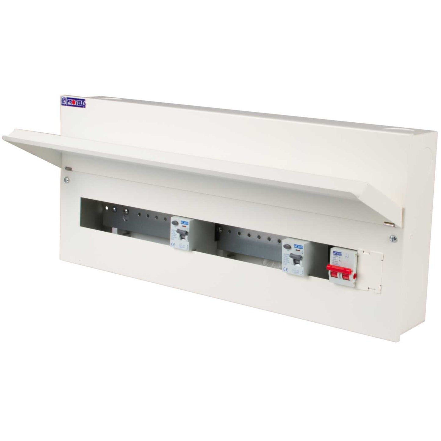 Proteus 10 + 10 Dual 80A Type A RCD High Integrity Metal Clad Consumer Unit