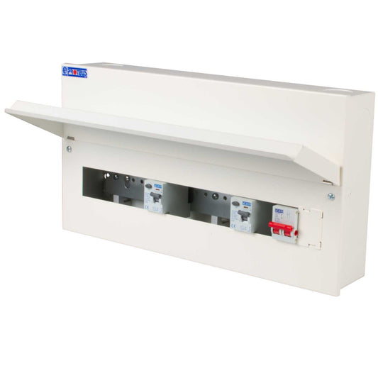 Proteus 7 + 7 Dual 80A Type A RCD High Integrity Metal Clad Consumer Unit