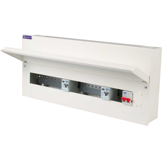 Proteus 9 + 10 Dual 80A Type A RCD High Integrity Metal Clad Consumer Unit