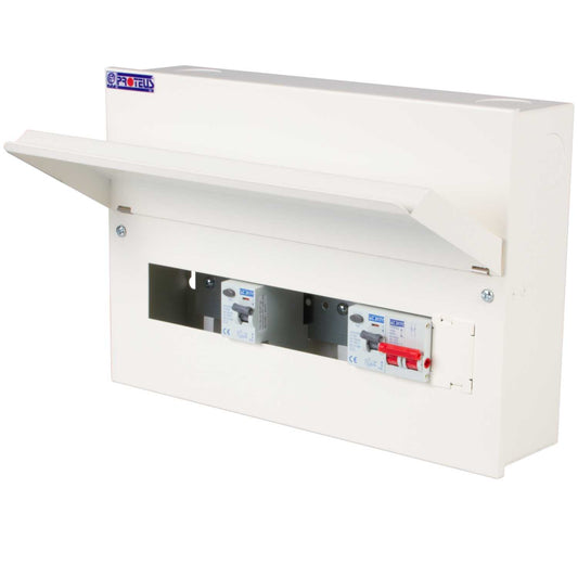 Proteus 5 + 5 Dual 63A Type A RCD Metal Clad Consumer Unit