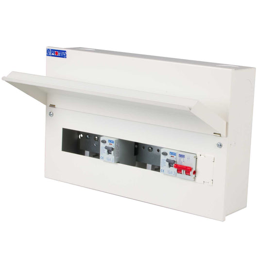Proteus 6 + 6 Dual 63A Type A RCD Metal Clad Consumer Unit