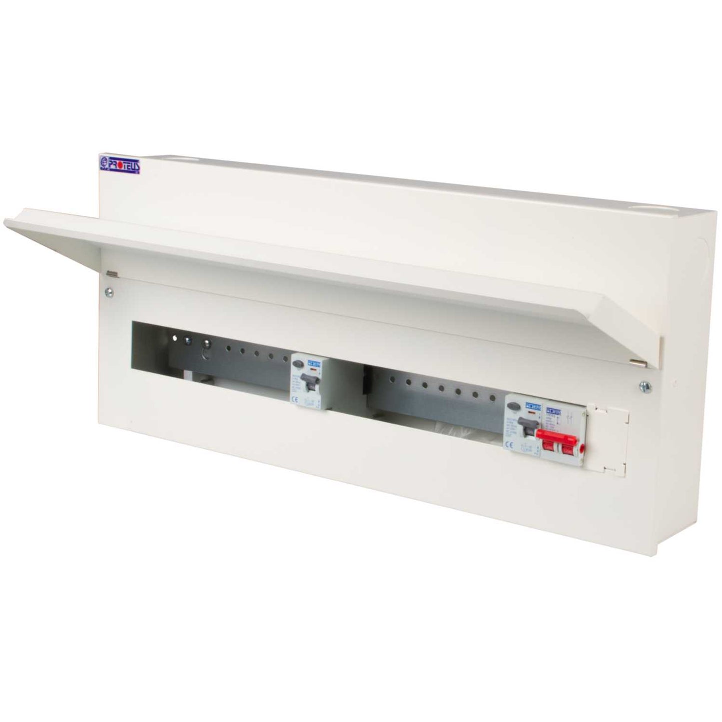 Proteus 10 + 10 Dual 80A Type A RCD Metal Clad Consumer Unit