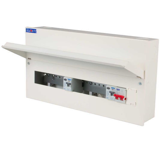 Proteus 8 + 8 Dual 80A Type A RCD Metal Clad Consumer Unit