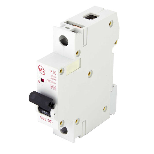 M2 10A Single Pole 6kA B Curve MCB