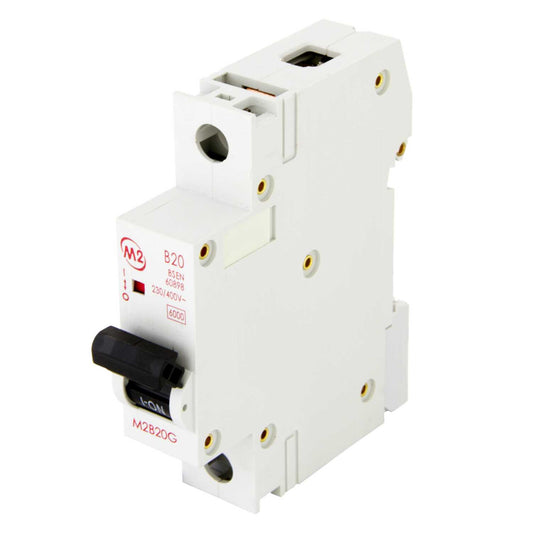 M2 20A Single Pole 6kA B Curve MCB