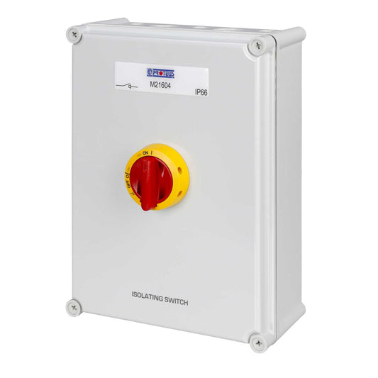 Proteus 160A 4 Pole Rotary Isolator Switch IP65