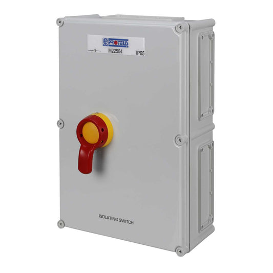 Proteus 250A 4 Pole Rotary Isolator Switch IP65