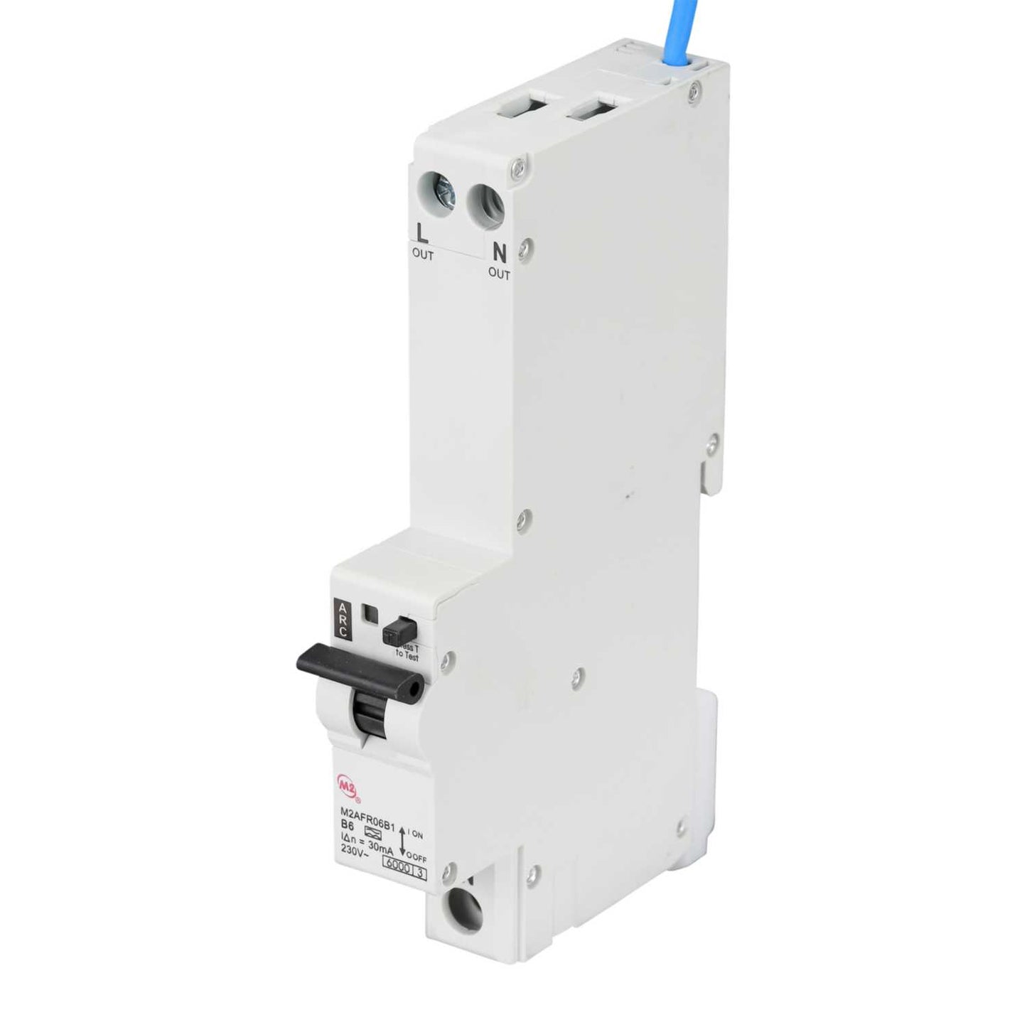 M2 6A Double Pole 1 Module B Curve 6kA 30mA Type A Afdd Combined Rcbo