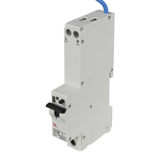 M2 32A Double Pole 1 Module C Curve 6kA 30mA Type A Afdd Combined Rcbo