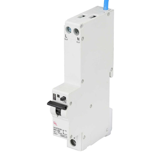 M2 40A Double Pole 1 Module B Curve 6kA 30mA Type A Afdd Combined Rcbo
