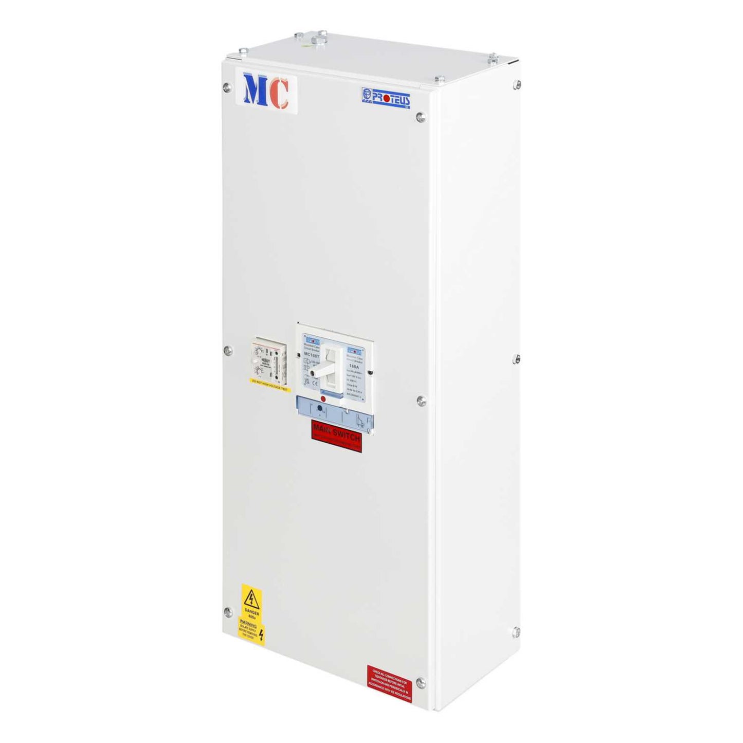 Proteus 160A TP&N 36kA Enclosed Mccb with Adjustable Type A Earth Leakage Unit