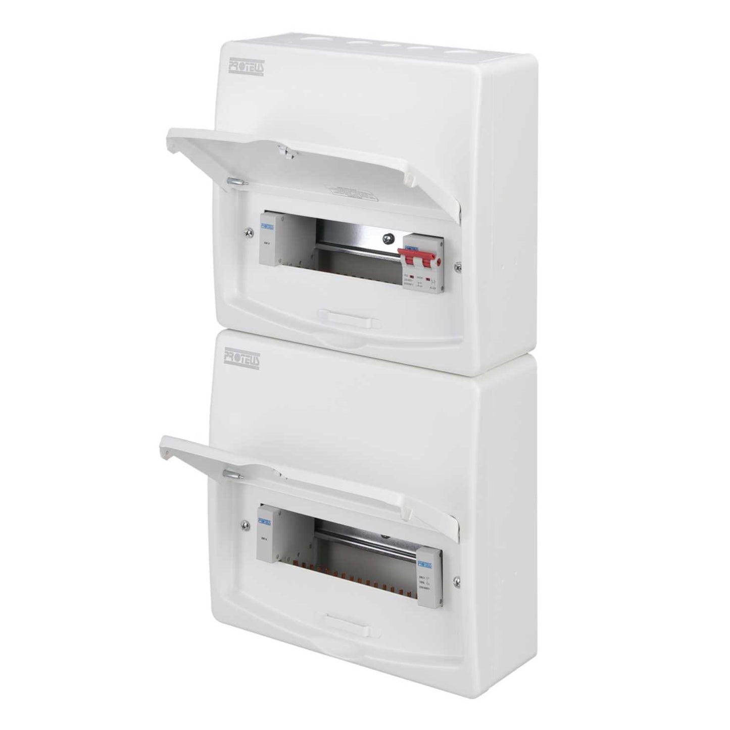 Proteus 19 Way Dual Row 100A Isolator Incomer Metal Clad Consumer Unit