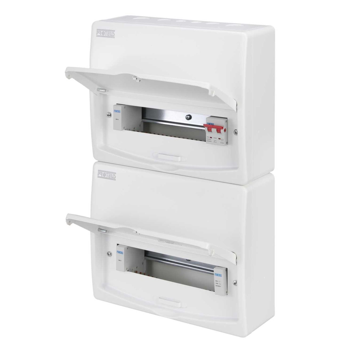 Proteus 23 Way Dual Row 100A Isolator Incomer Metal Clad Consumer Unit
