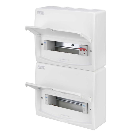 Proteus 23 Way Dual Row 100A Isolator Incomer Metal Clad Consumer Unit