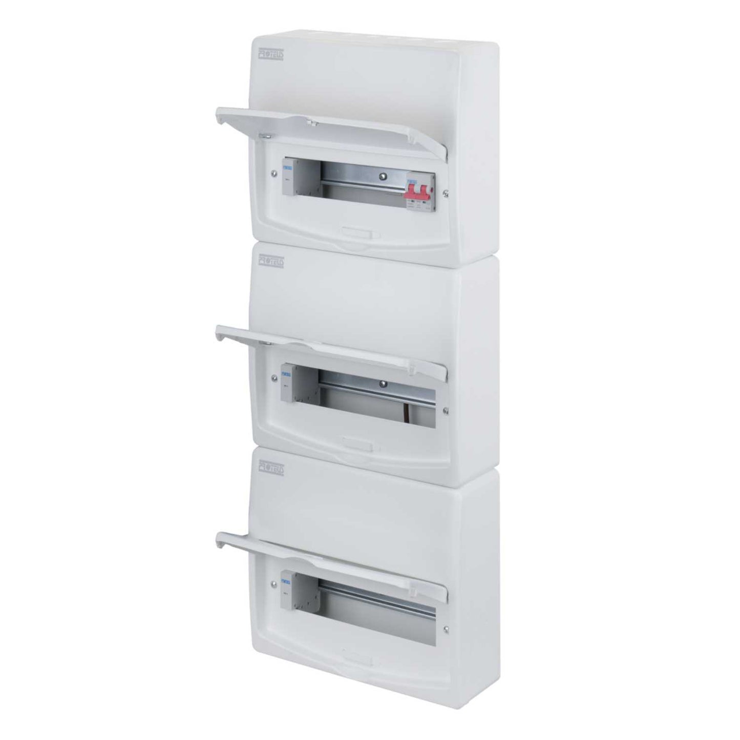 Proteus 35 Way Triple Row 100A Isolator Incomer Metal Clad Consumer Unit