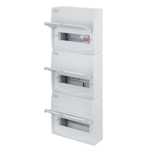 Proteus 35 Way Triple Row 100A Isolator Incomer Metal Clad Consumer Unit