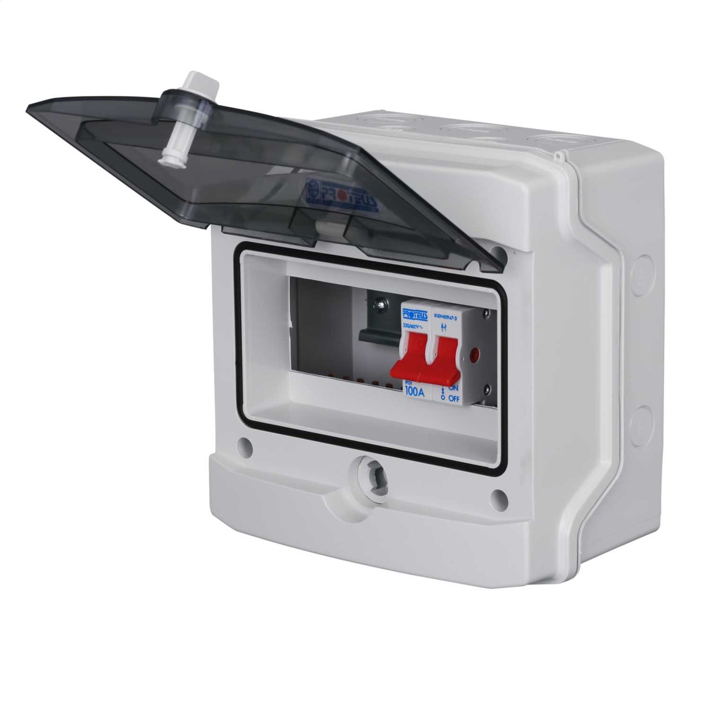 Proteus 4 Way 100A Isolator Incomer Insulated Consumer Unit IP65